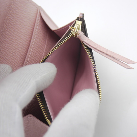 LOUIS VUITTON Louis Vuitton Porte Monnaie Rosalie M62361 Rose Ballerine Coin ... - Picture 8 of 10